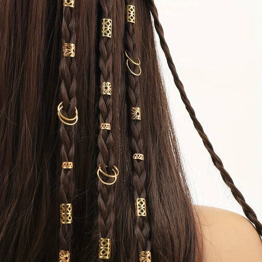 80pcs Hair Beads - Stylish Alloy Hair Accessories