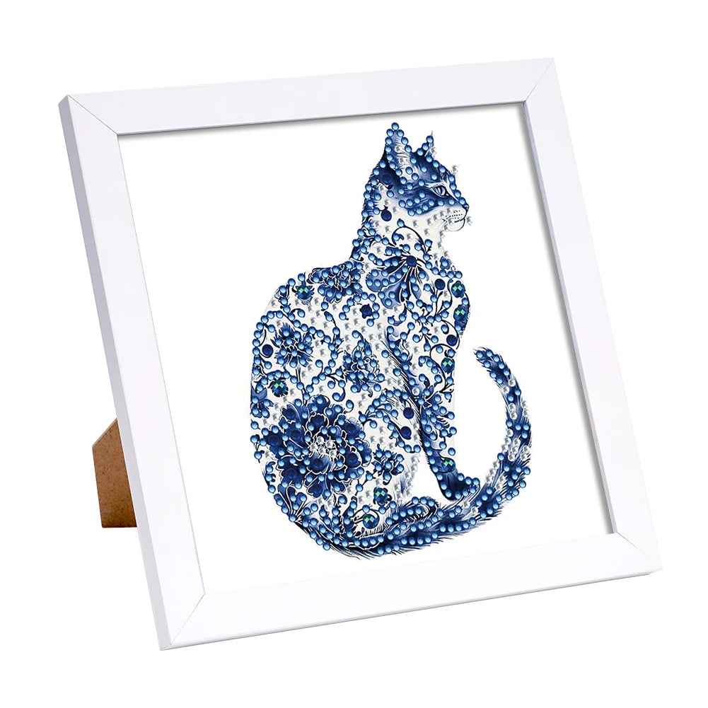 5D DIY Partial Special Shaped Drill Diamond Painting Kit W/ Frame Decor