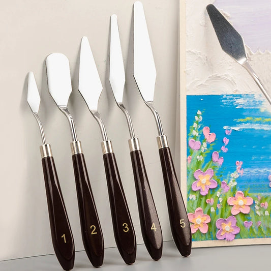 Stainless Steel Oil Painting Knives Artist Crafts Spatula Palette