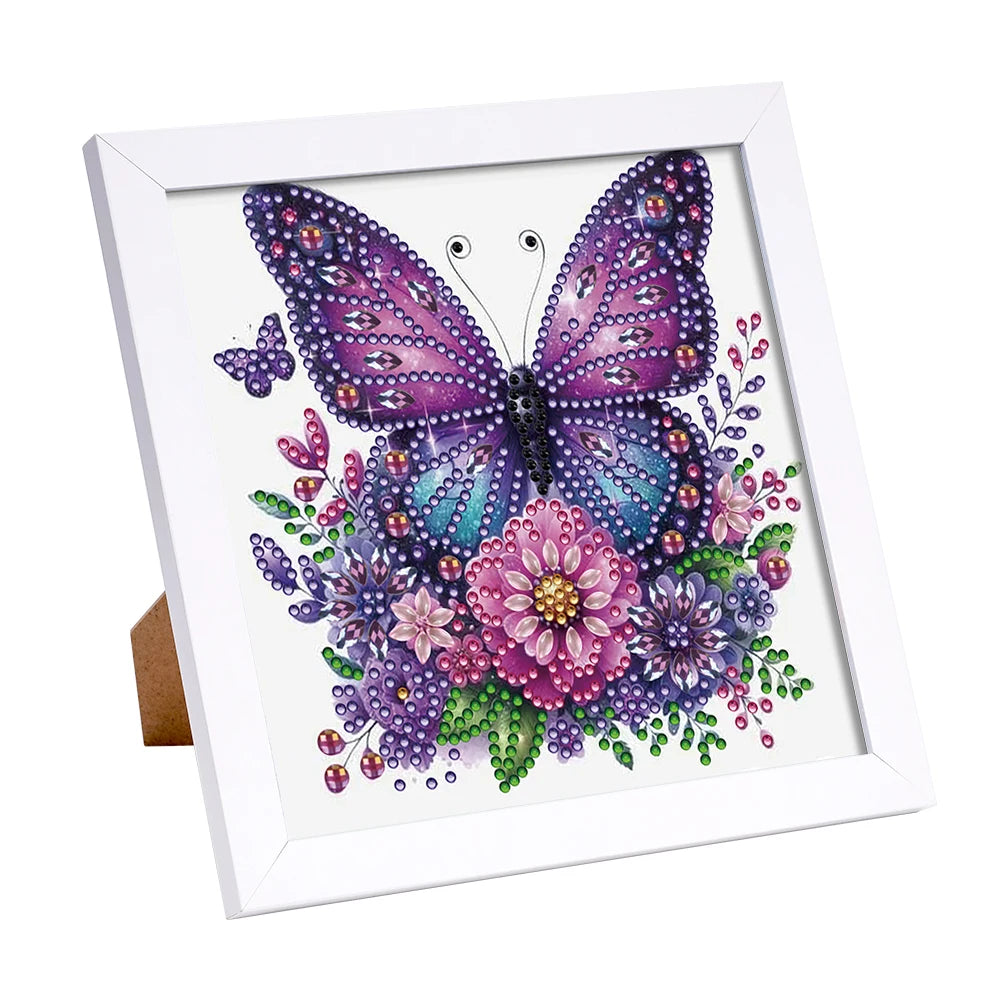 5D DIY Partial Special Shaped Drill Diamond Painting Kit W/ Frame Decor