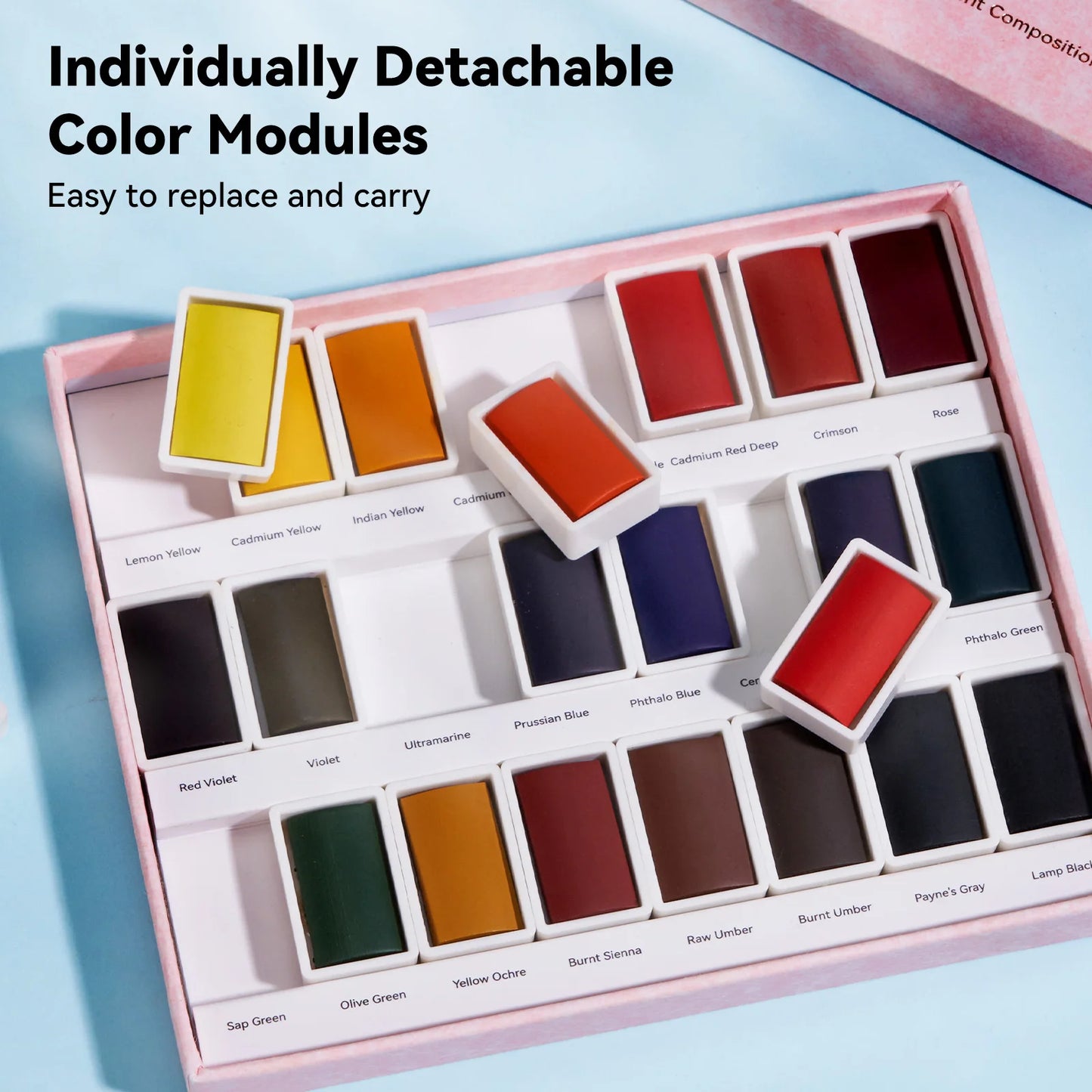 Arrtx Watercolor Paint Set 24 Vivid Colors, Water Colors Paint Set