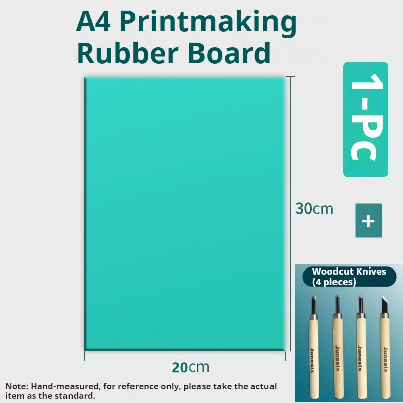 3mm Soft-Carving Rubber Block Printmaking Stamp Blocks  A3/A4/A5