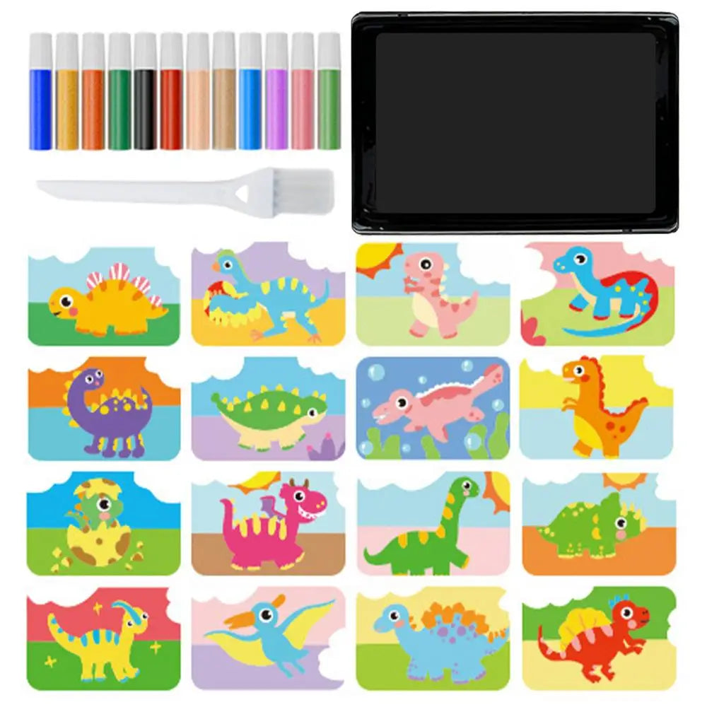 Sand Painting For Kids color Sand Art Pictures Peel And Stick