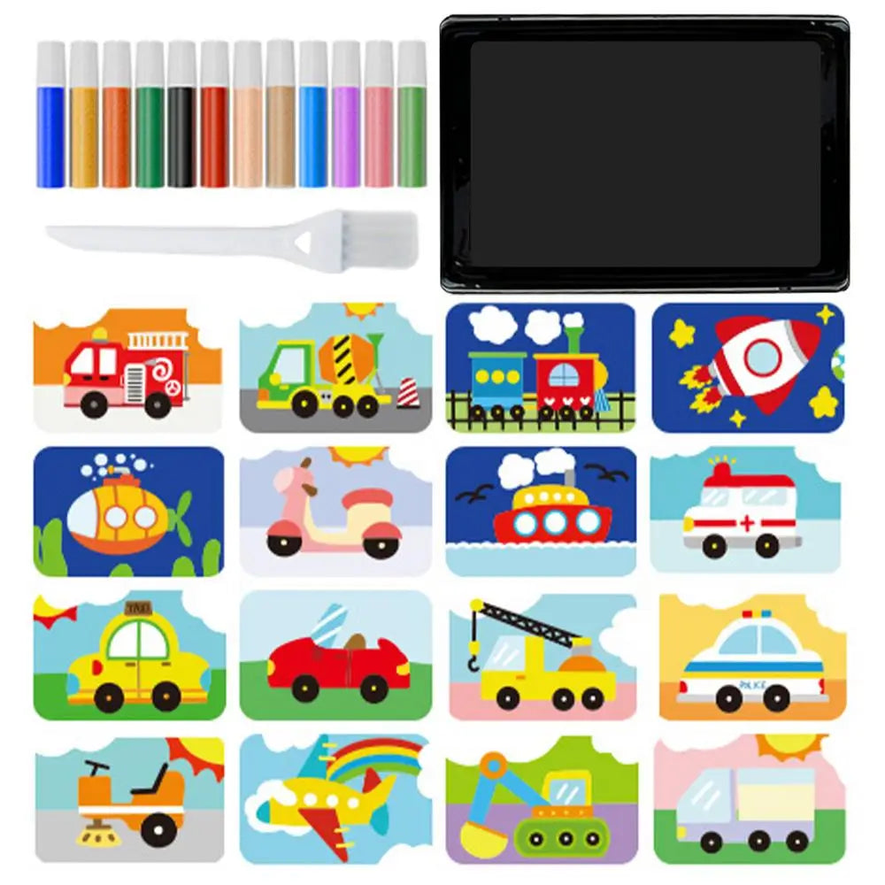 Sand Painting For Kids color Sand Art Pictures Peel And Stick