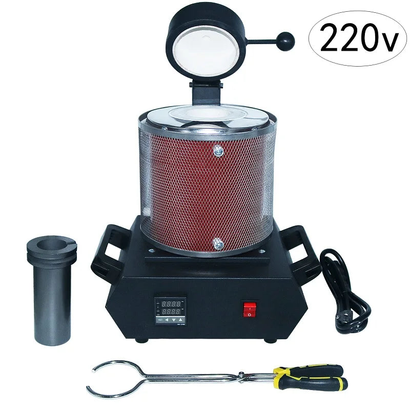 3KG Digital Gold Melting Furnace Machine Heating Capacity 2100W