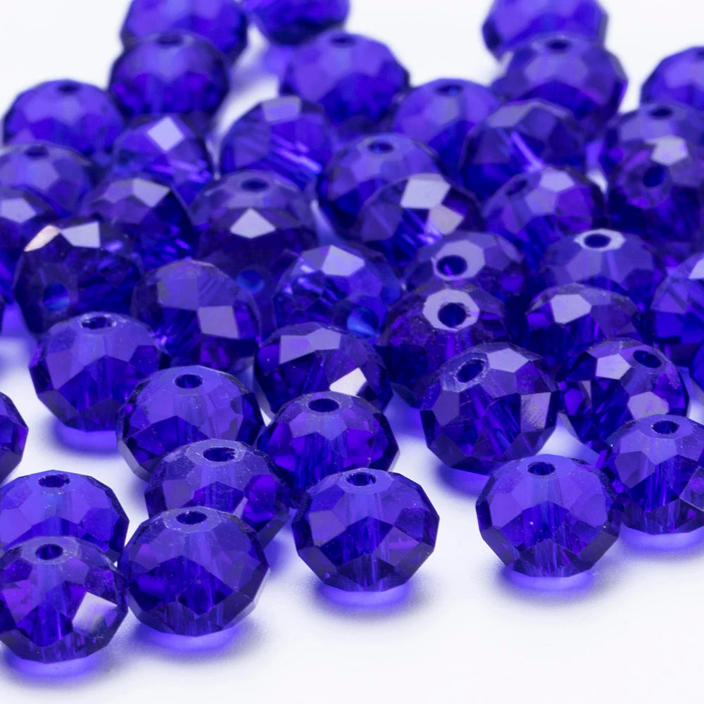 4 6 8 10mm Czech Rondelle Crystal Beads Faceted Glass Beads