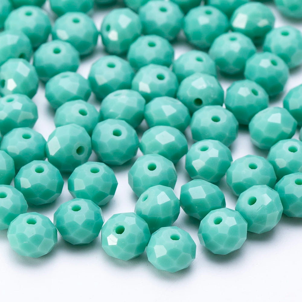 4 6 8 10mm Czech Rondelle Crystal Beads Faceted Glass Beads