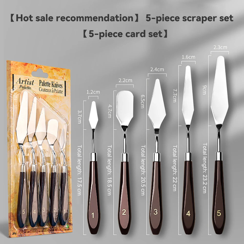 Stainless Steel Oil Painting Knives Artist Crafts Spatula Palette
