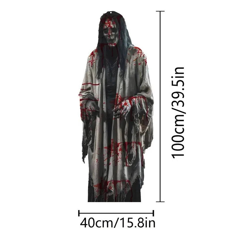 Halloween Horror 2D Skull Bride Background Cloth Haunted House
