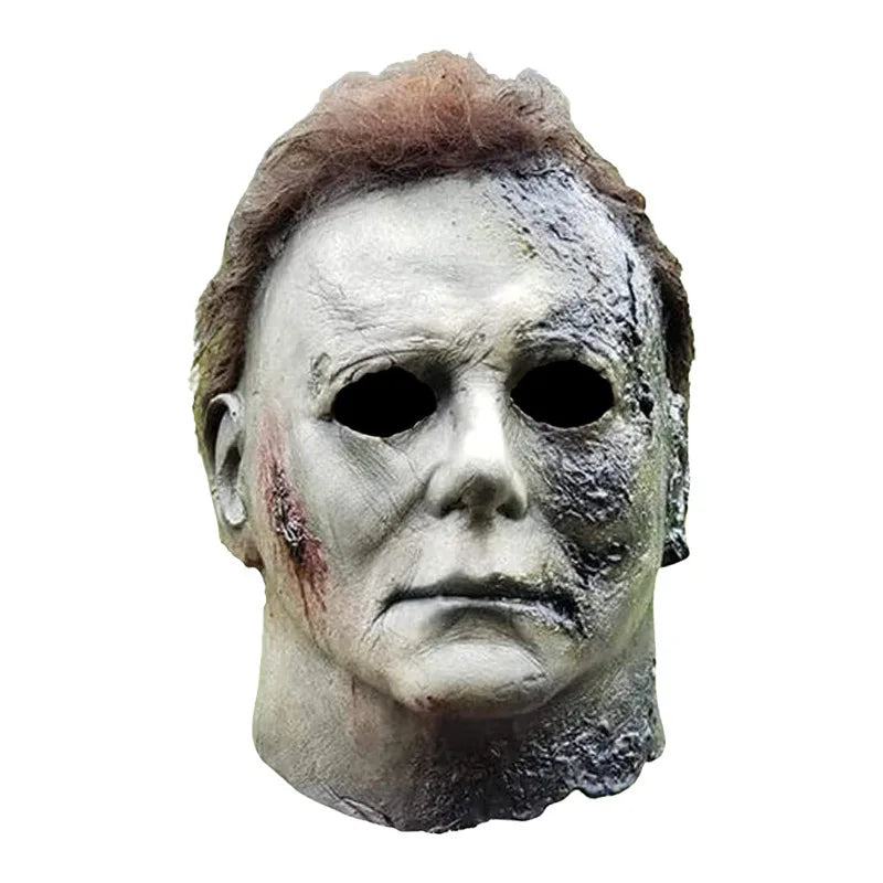 Halloween Michael Myers Mask Scary Killer Full Head Props Knife