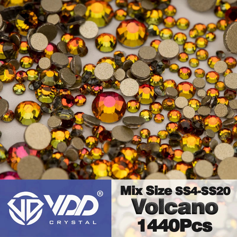 VDD SS4-SS20 Mix Size Clear Crystal FlatBack Rhinestones