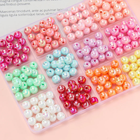 50/100pcs 6/8/10mm Acrylic Beads Spacer Beads