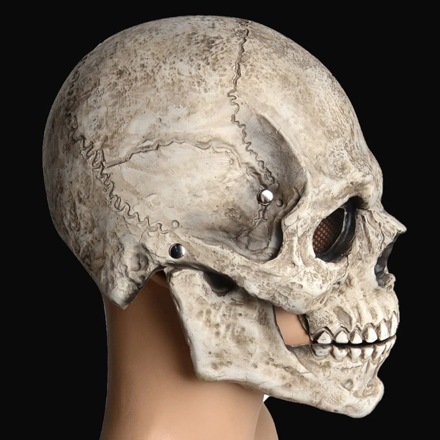 Movable Jaw Mask  Skull Mask Latex Headgear Tear-Resistant