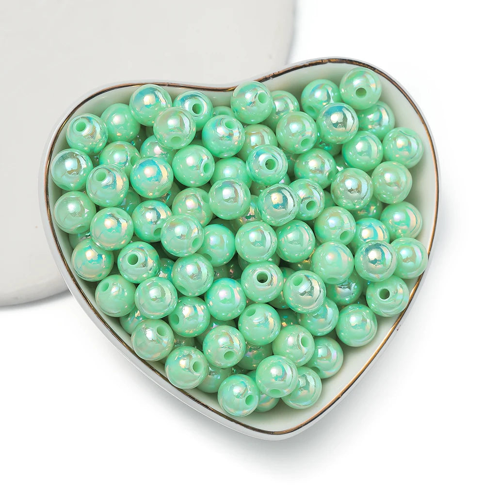 50/100pcs 6/8/10mm Acrylic Beads Spacer Beads