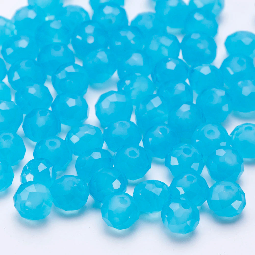 4 6 8 10mm Czech Rondelle Crystal Beads Faceted Glass Beads