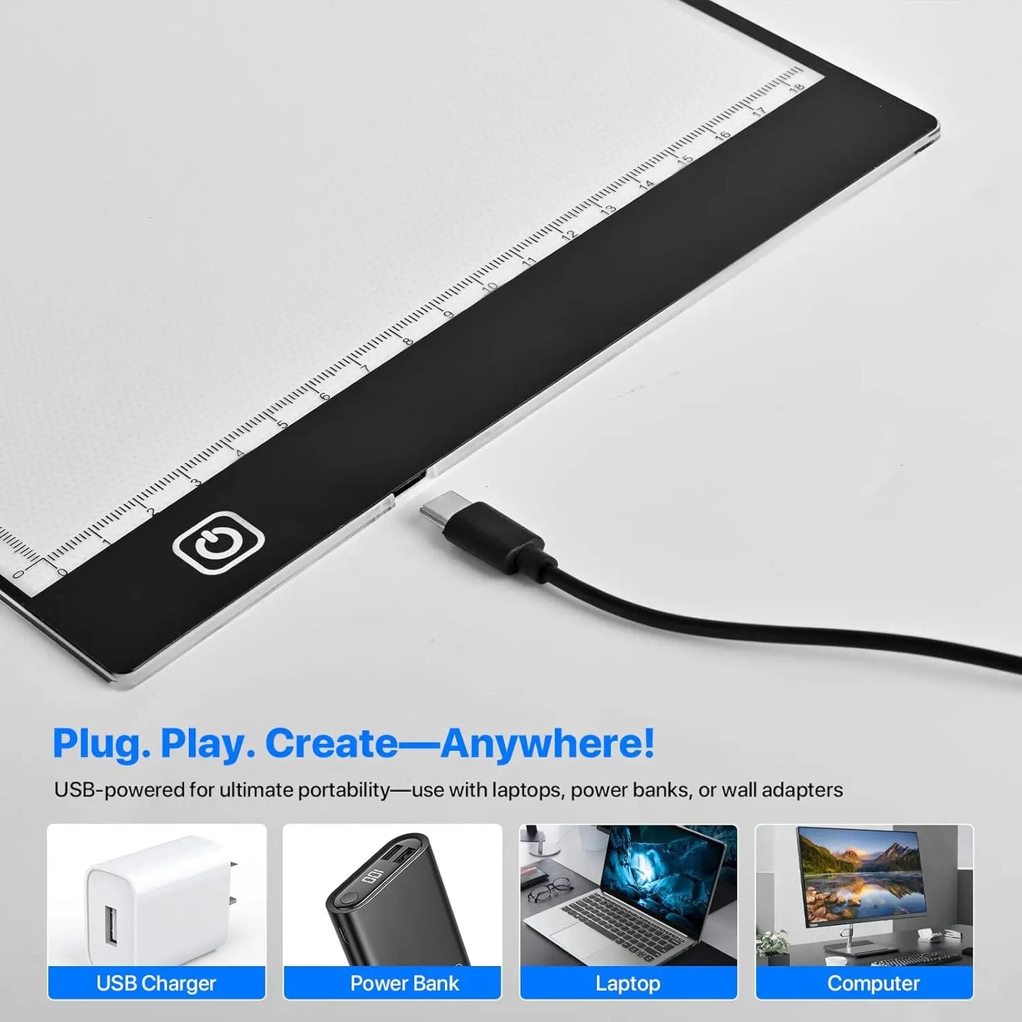 Ultra Thin A4 LED Light Box for Tracing Drawing