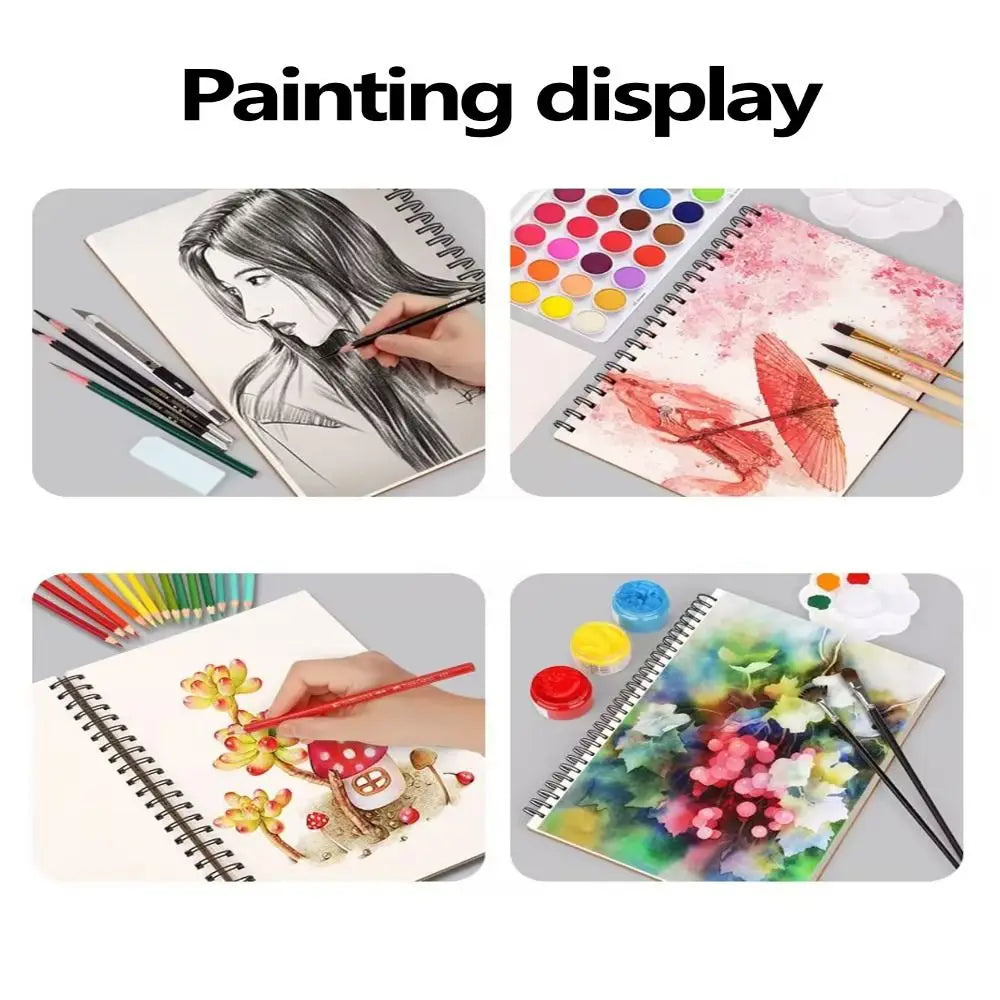 Eco-Friendly 30-Sheets 8K-16K Sketchbook Thick Drawing Paper