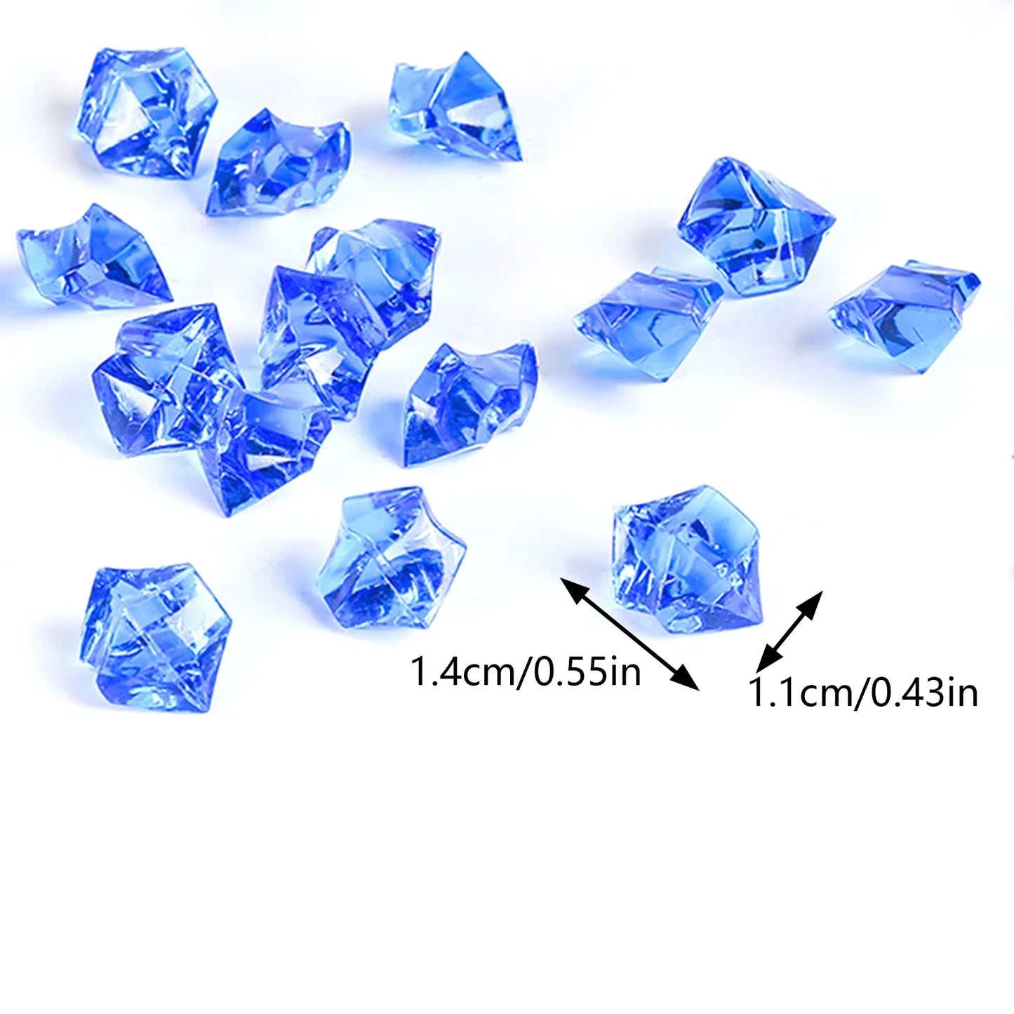 100/200pcs Crystal Transparent Fake Crushed Ice Stones