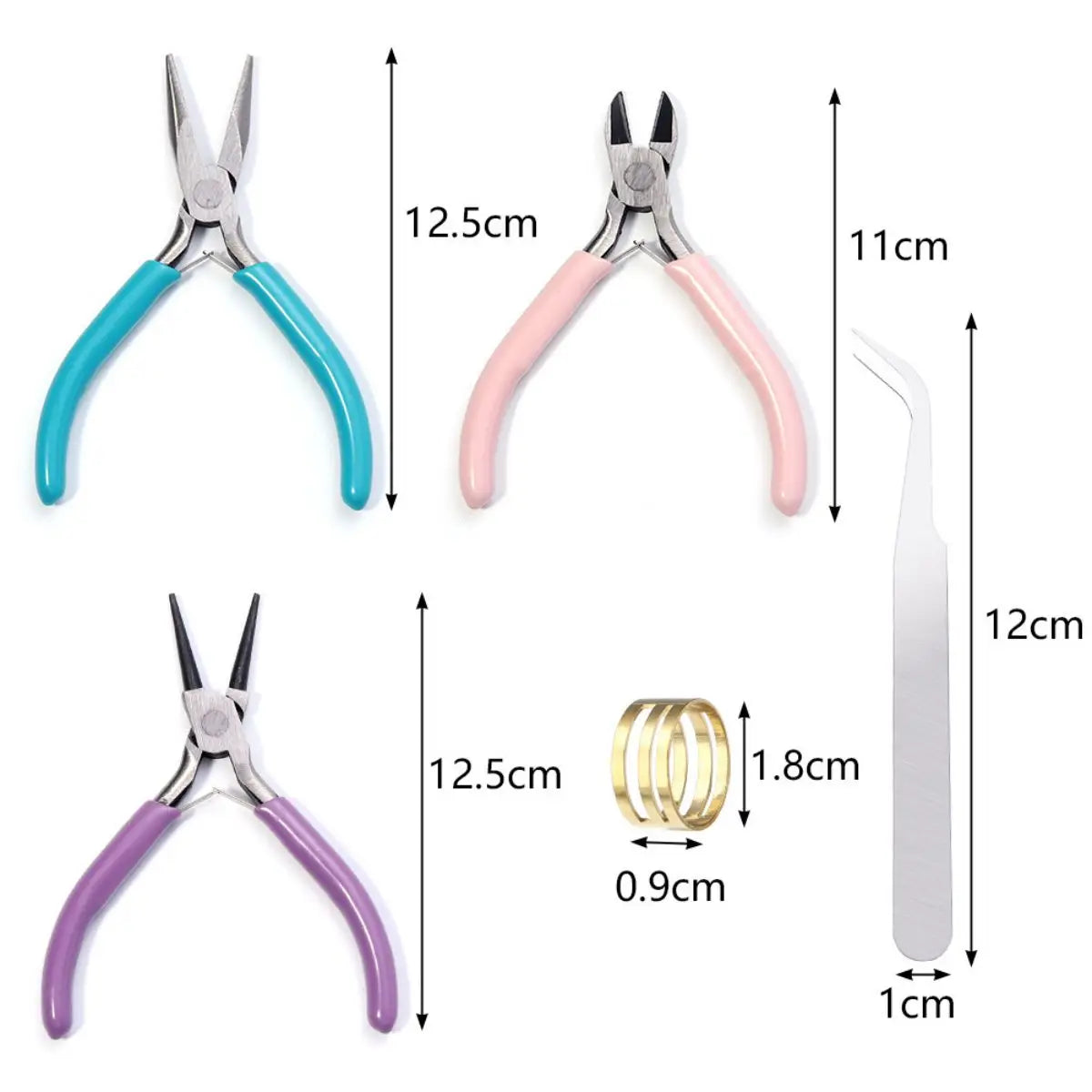 Jewelry Making Tool Set Pliers Tweezers Snippers