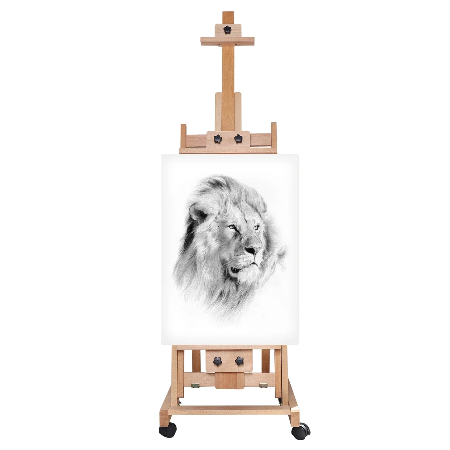 Floor Folding Sketch Easel Flat Standing Dual-Purpose