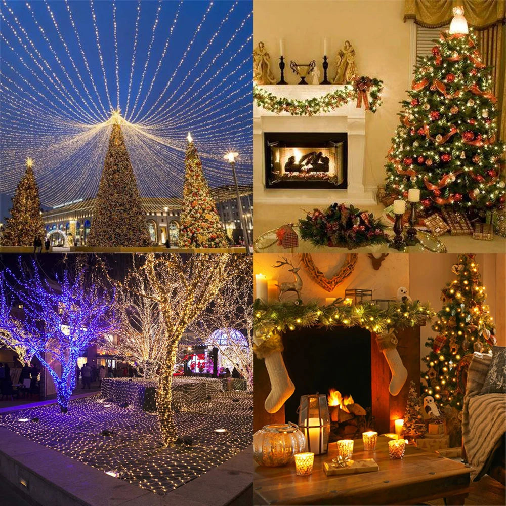 Christmas Lights 5M/10M/20M/30M/50M/100M Led String Fairy Light 8/Modes