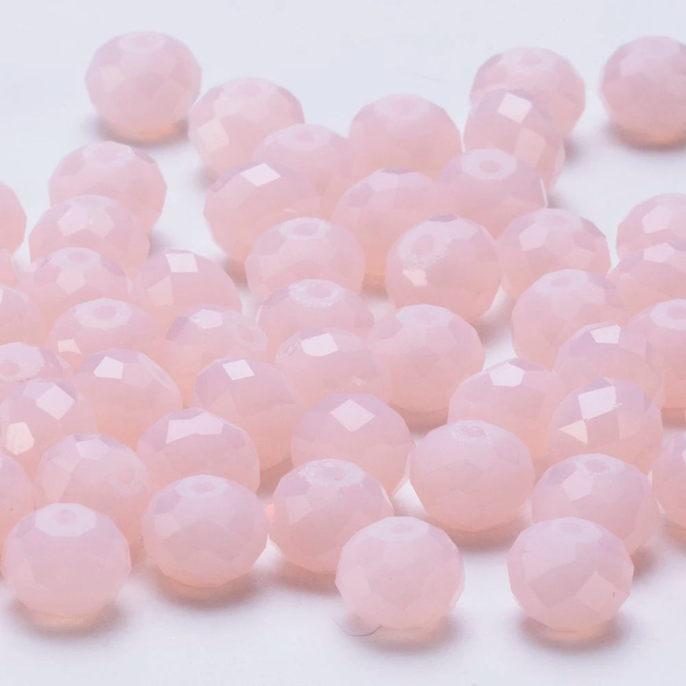 4 6 8 10mm Czech Rondelle Crystal Beads Faceted Glass Beads
