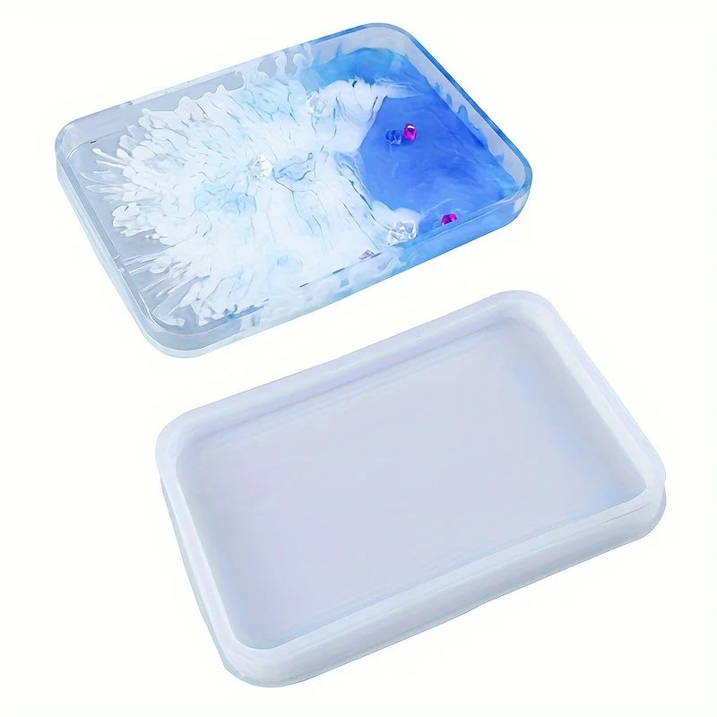 Resin Tray Mold, Rectangle Rolling Tray Molds For Resin
