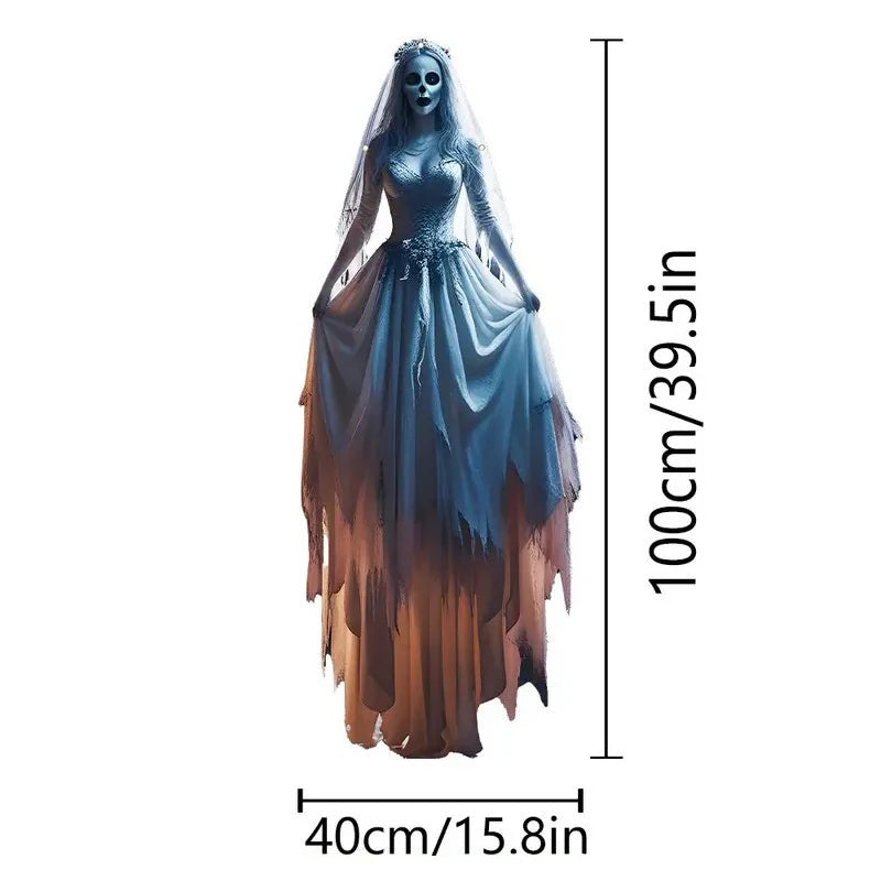 Halloween Horror 2D Skull Bride Background Cloth Haunted House