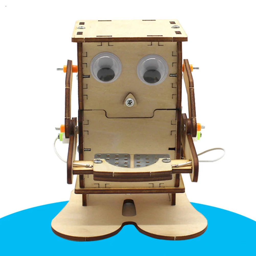 Robot-Eating Coin Wood DIY Model Learning Stem-Project