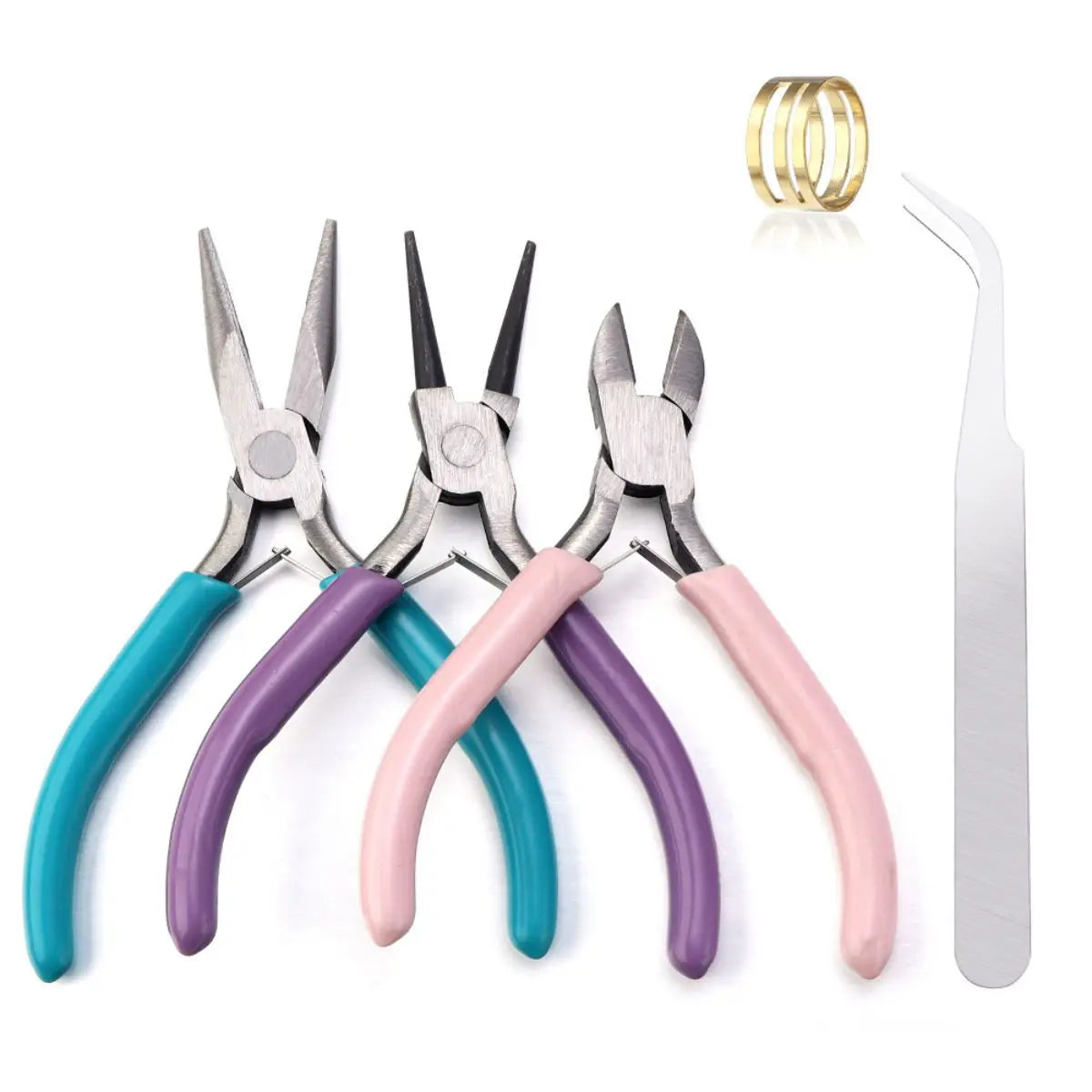 Jewelry Making Tool Set Pliers Tweezers Snippers