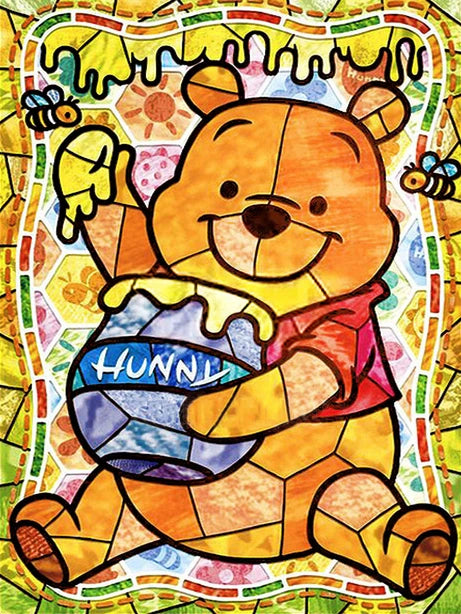 Stained Glass Fairy Dust Disney Cartoon Animal Diamond Painting