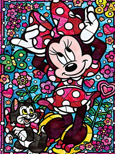 Stained Glass Fairy Dust Disney Cartoon Animal Diamond Painting