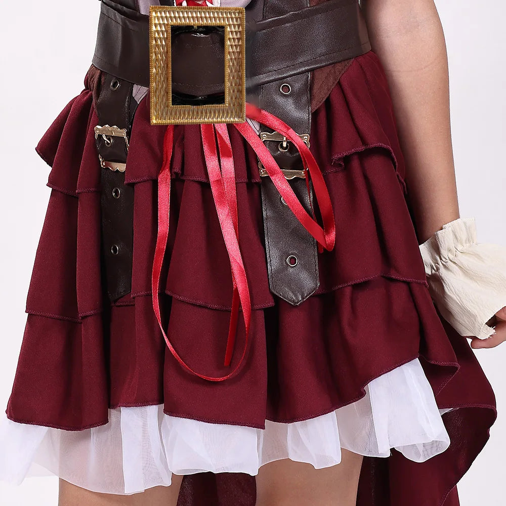 Children, adults, Caribbean pirates, character costumes