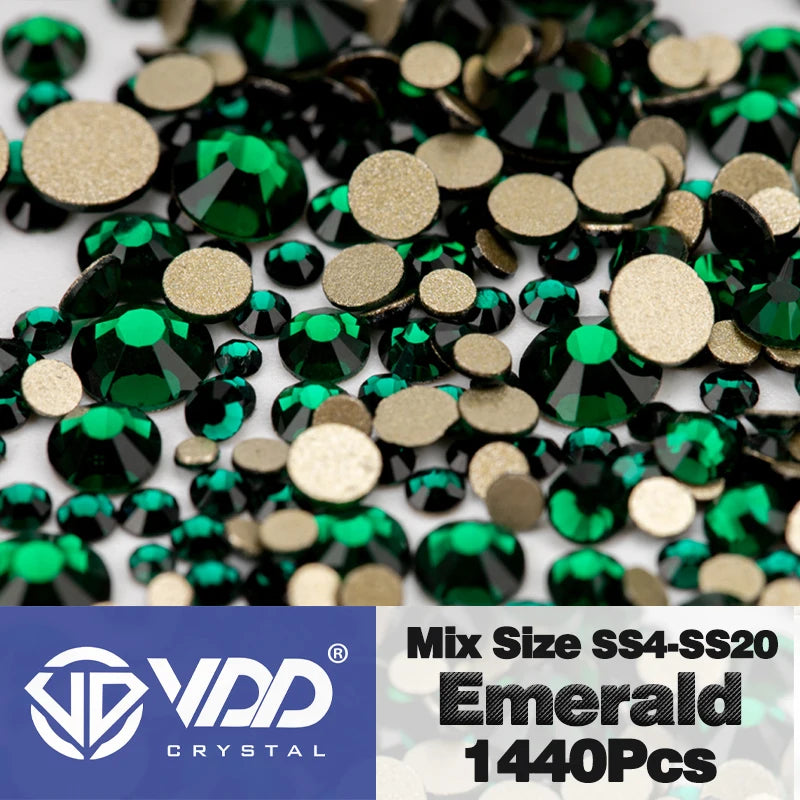 VDD SS4-SS20 Mix Size Clear Crystal FlatBack Rhinestones