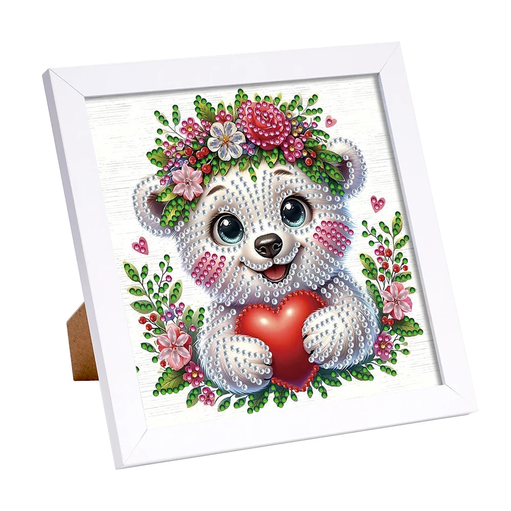5D DIY Partial Special Shaped Drill Diamond Painting Kit W/ Frame Decor