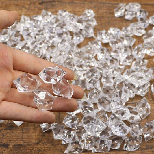 100/200pcs Crystal Transparent Fake Crushed Ice Stones