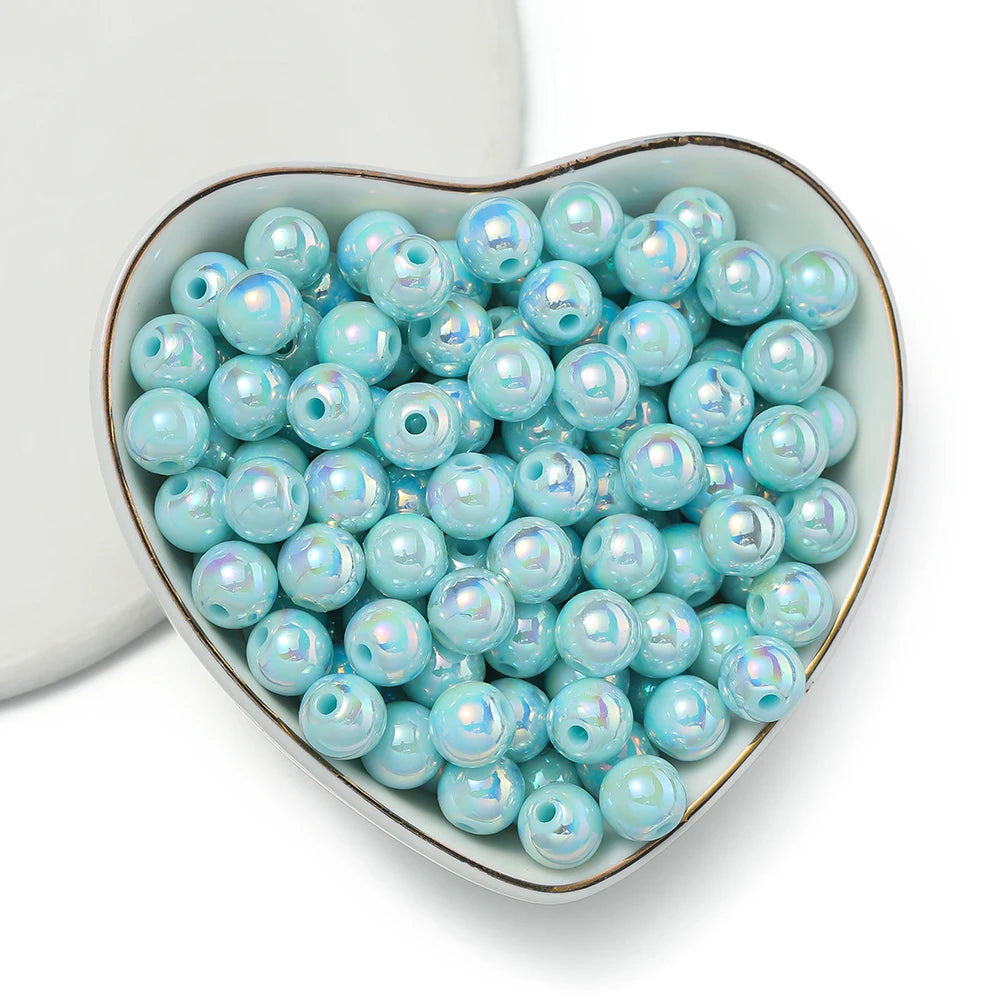 50/100pcs 6/8/10mm Acrylic Beads Spacer Beads