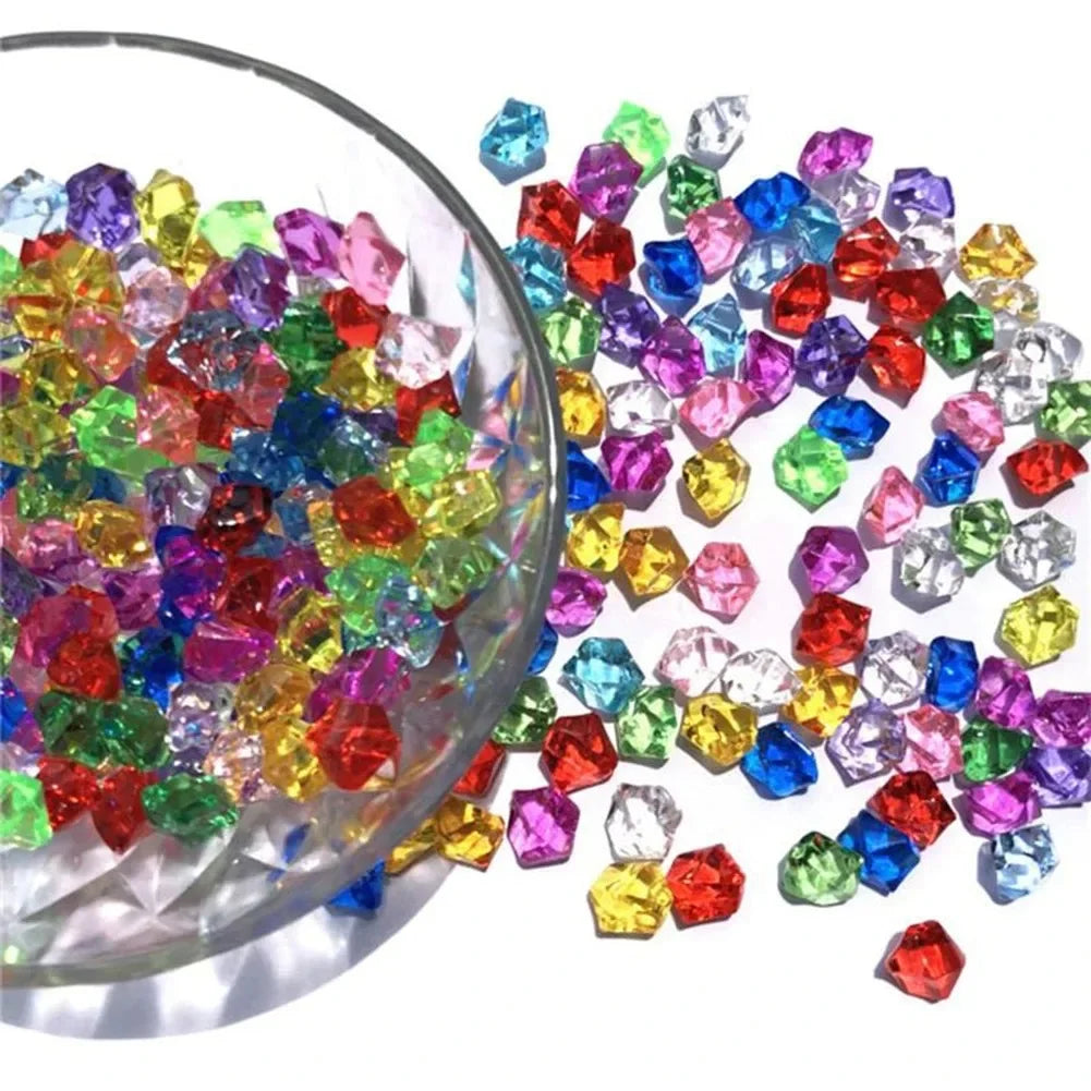 100/200pcs Crystal Transparent Fake Crushed Ice Stones