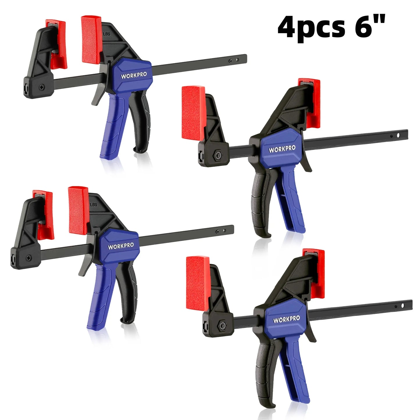 WORKPRO Bar Clamps for Woodworking One-Handed Clamp/Spreader