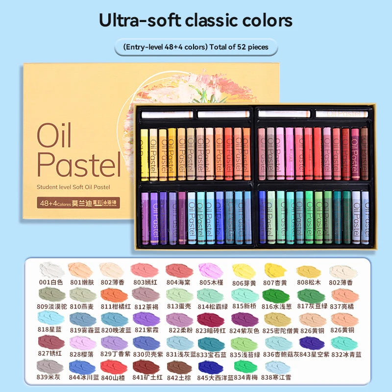 Artist Soft Oil Pastel Set 24/36/48 Colors Professional Painting