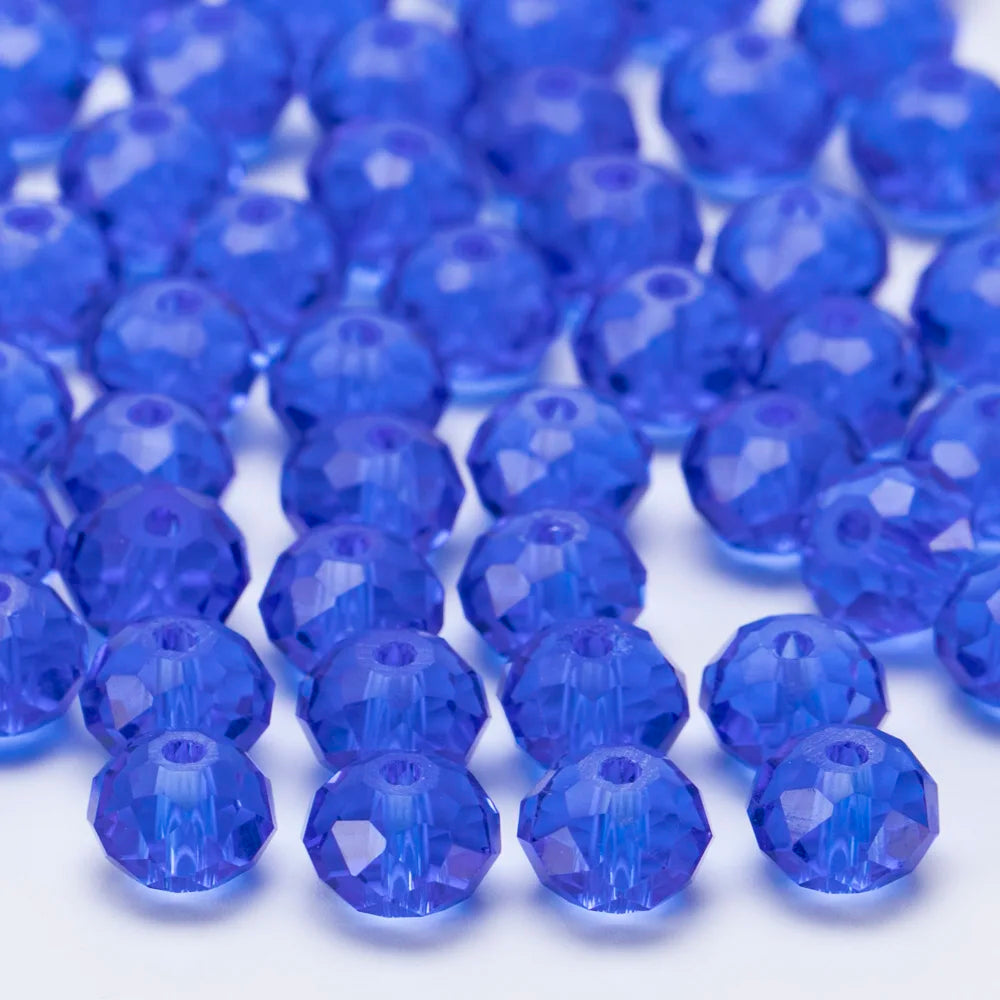 4 6 8 10mm Czech Rondelle Crystal Beads Faceted Glass Beads