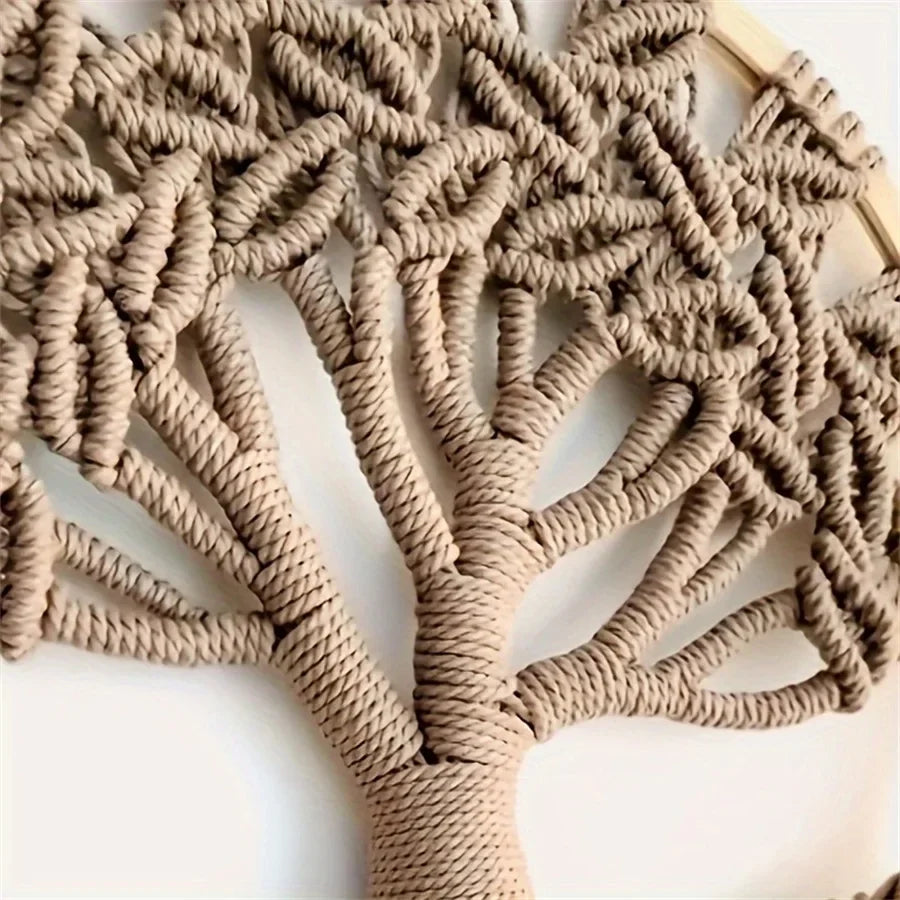 Tree of Life Macrame Wall Hanging Handmade Woven Boho