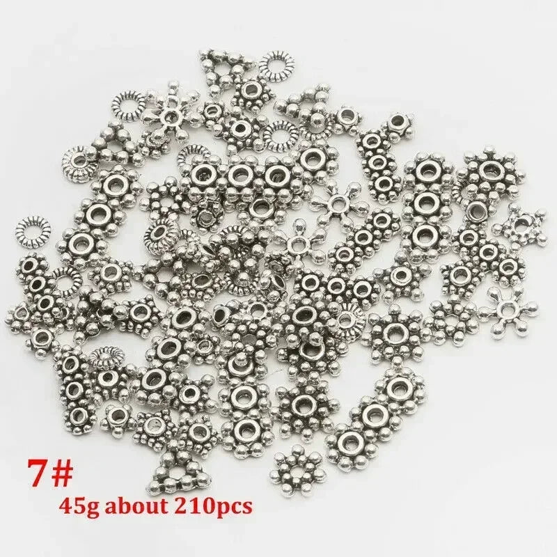 Mixed Tibetan Antique Silver Color Hollow Ball Loose