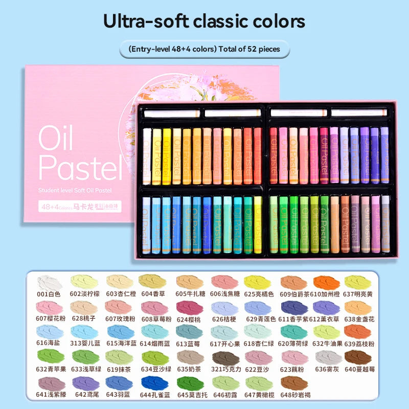 Artist Soft Oil Pastel Set 24/36/48 Colors Professional Painting