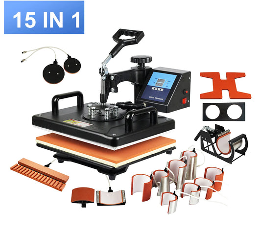 15 In 1 Combo Muntifunctional Sublimation Heat Press Machine