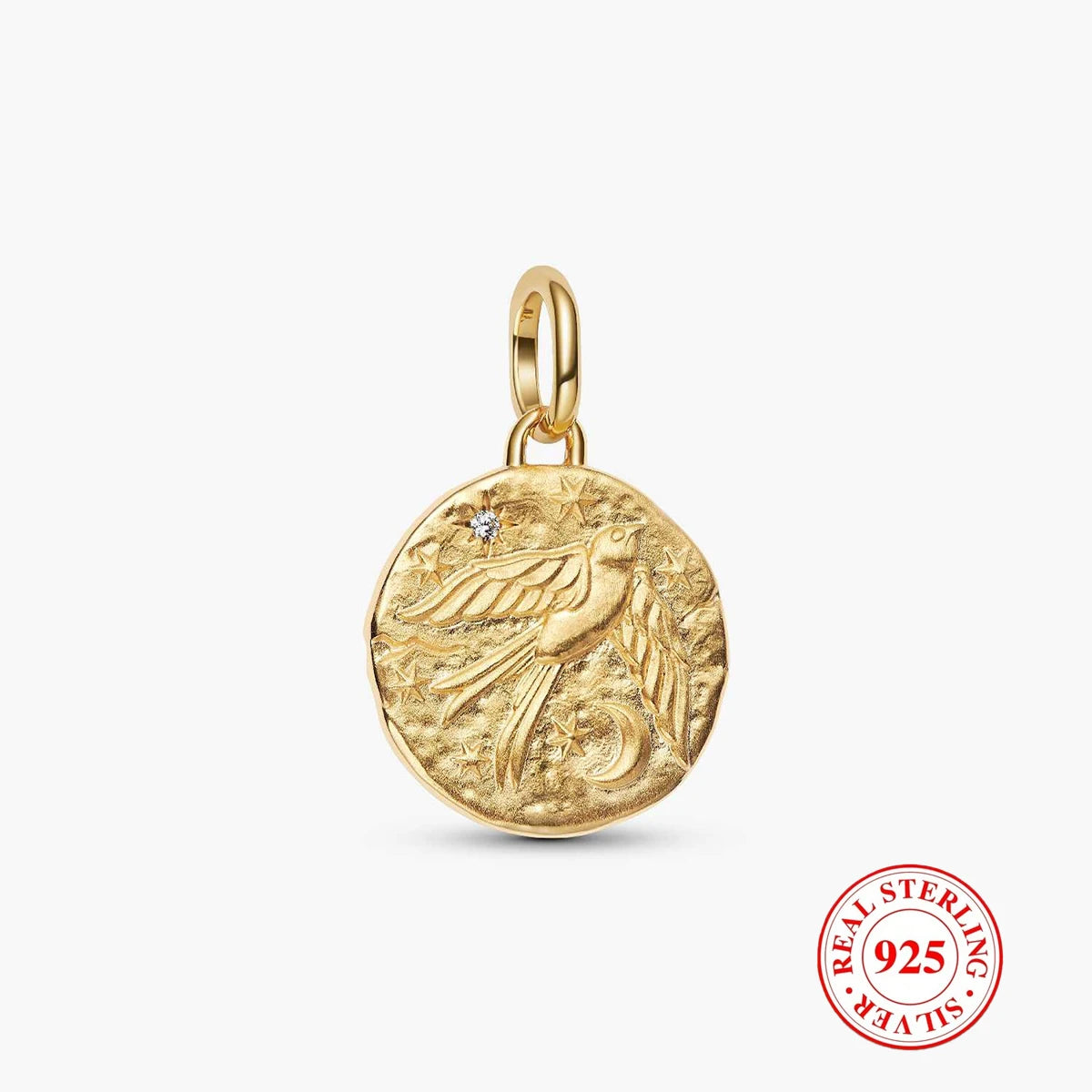 1 Pc S925 Sterling Silver Round Pendant, Unique Retro Style, Used For Daily, Party, And Banquet Decoration Gifts