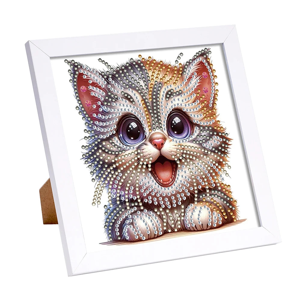 5D DIY Partial Special Shaped Drill Diamond Painting Kit W/ Frame Decor