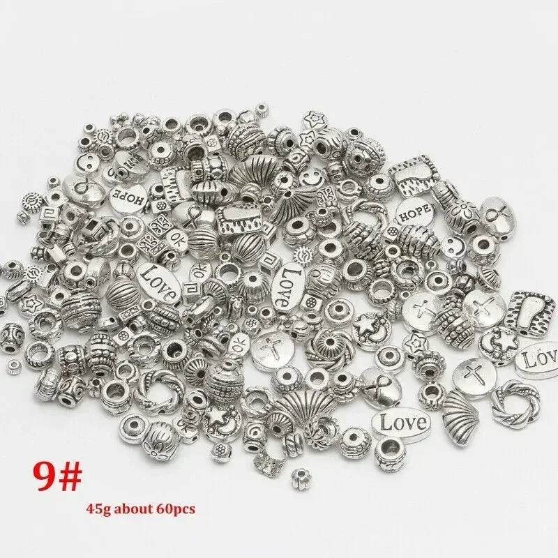 Mixed Tibetan Antique Silver Color Hollow Ball Loose