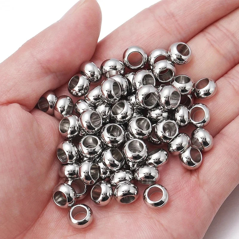 2-10mm High Quality Stainless Steel Beads -Jewelry Making
