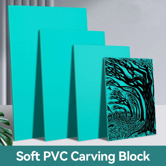 Soft Linoleum Carving Rubber Block Printmaking Stamp